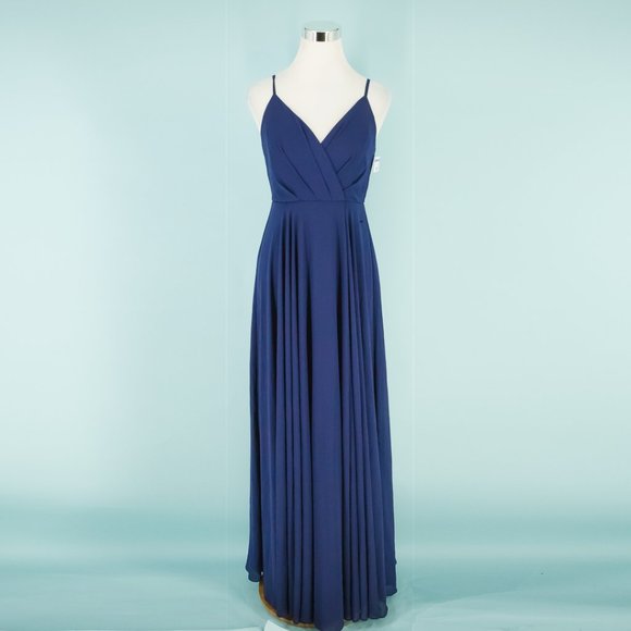 surplice chiffon gown lulus